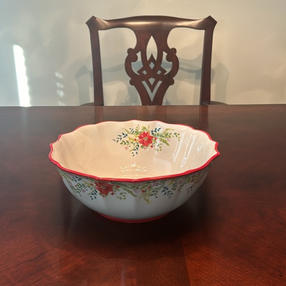 Pioneer Woman Holiday Serving Bowl Never Used w/ original sticker - Picture 3 of 4